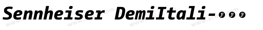 Sennheiser DemiItali字体转换